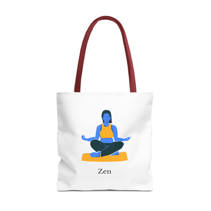 Zen Tote Bag, Yoga Bag, Meditation Tote, Gift for Yogis, Inspirational Tote, Relaxation Accessory