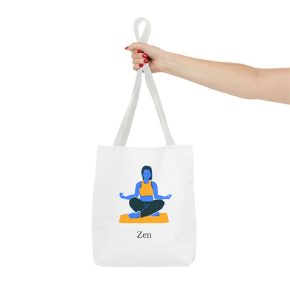 Zen Tote Bag, Yoga Bag, Meditation Tote, Gift for Yogis, Inspirational Tote, Relaxation Accessory
