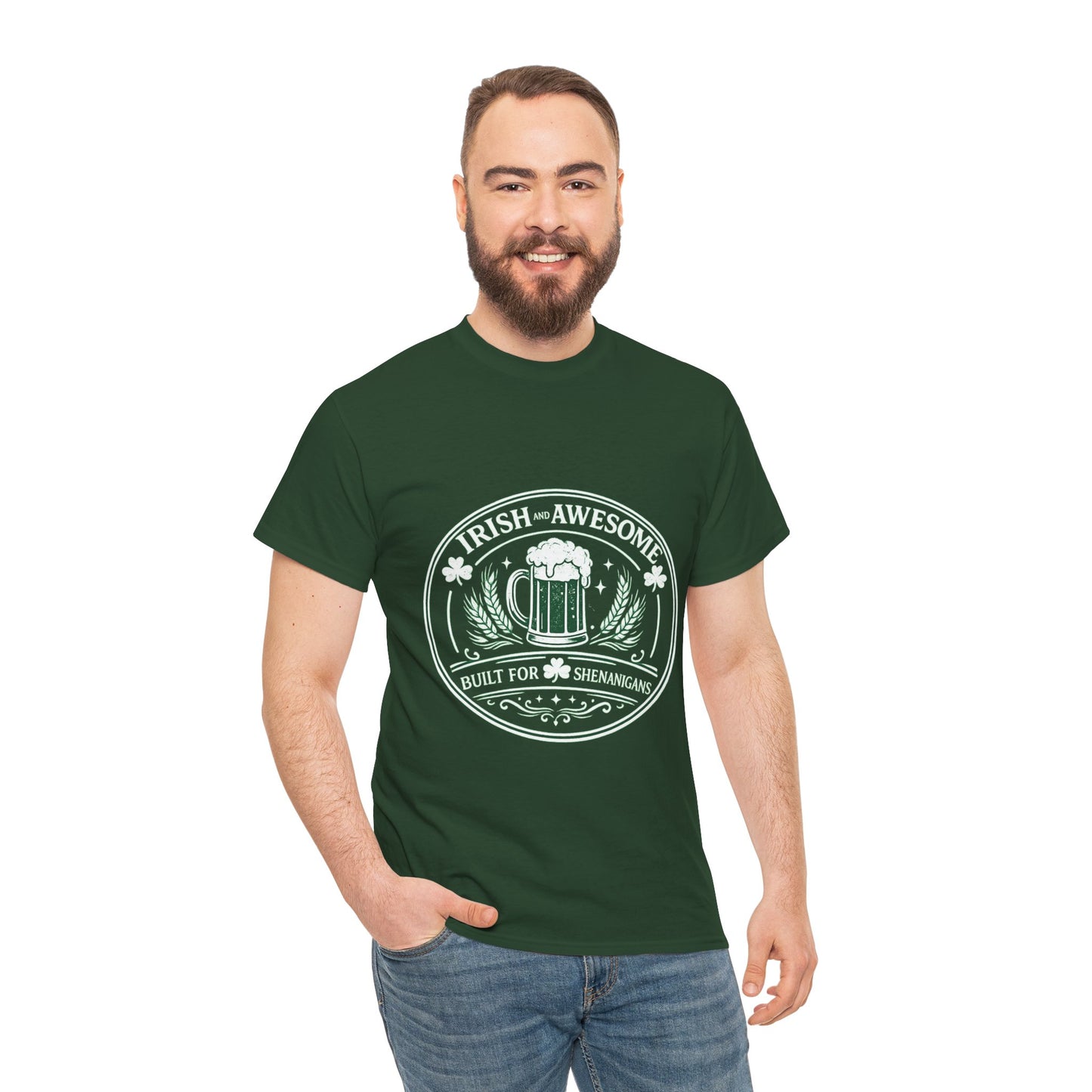 Beer Mug Emblem T-Shirt — Vintage Brewery Logo Tee for Beer Lovers