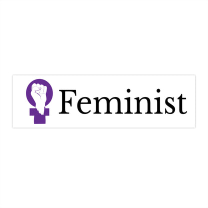 Feminist Fist Bumper Stickers, Feminism Sticker, Feminist Power Decal, Women's Rights Activism, Equality Car Decal, Social Justice Laptop