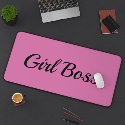 Girl Boss Deskmat - Stylish and Inspiring Desk Pad for Work or Home Office - Empowering Feminist Design for Trendsetters