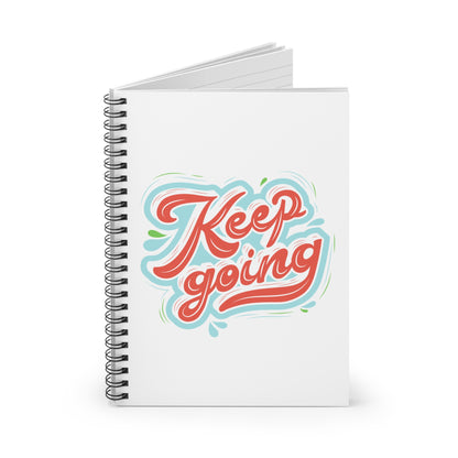 Motivational Spiral Notebook - Keep Going, Positive Affirmation Journal, Goal Planner, School Supplies, Inspirational Gift