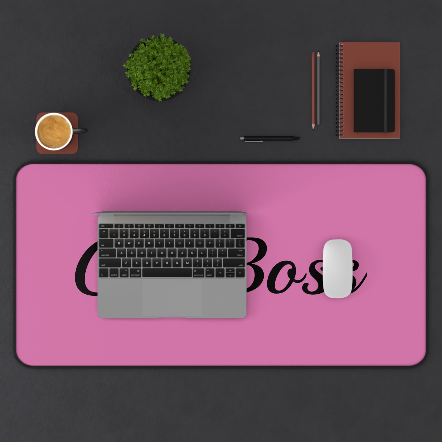 Girl Boss Deskmat - Stylish and Inspiring Desk Pad for Work or Home Office - Empowering Feminist Design for Trendsetters