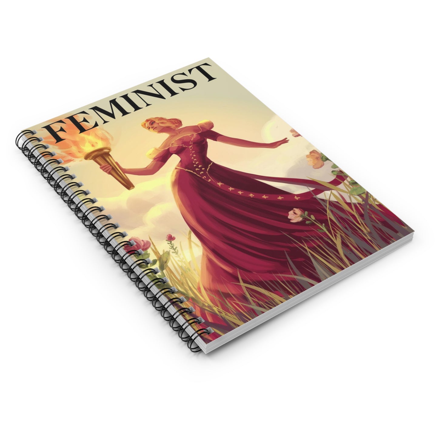 Feminist Spiral Notebook - Empowering Journal for Creative Minds, Gift for Activists, Daily Planner, Feminism Quote Notebook