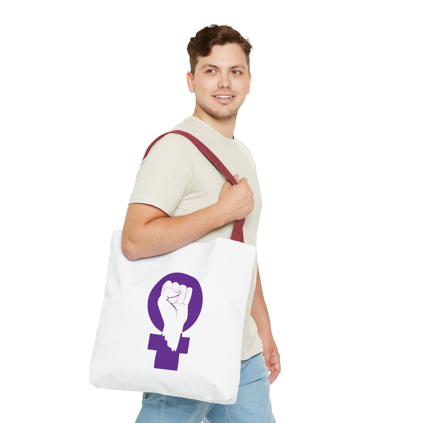 Empowerment Tote Bag for Feminists, Eco-Friendly Shopping Bag, Reusable Carryall, Gift for Women, Protest March Gear