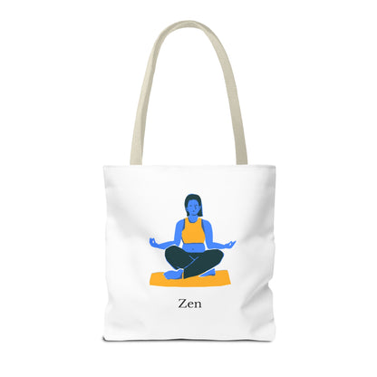 Zen Tote Bag, Yoga Bag, Meditation Tote, Gift for Yogis, Inspirational Tote, Relaxation Accessory