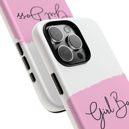 Girl Boss Phone Case - Chic and Stylish Protective Case for iPhone and Google Pixel, Empowering Women Design