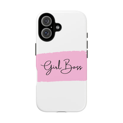 Girl Boss Phone Case - Chic and Stylish Protective Case for iPhone and Google Pixel, Empowering Women Design