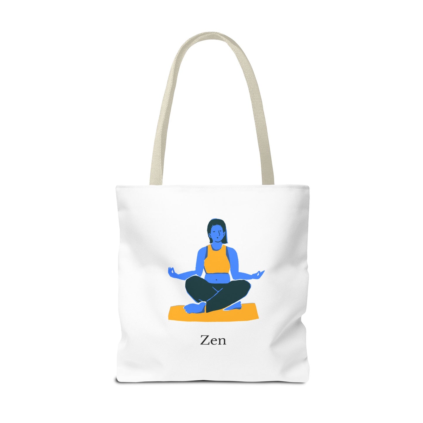 Zen Tote Bag, Yoga Bag, Meditation Tote, Gift for Yogis, Inspirational Tote, Relaxation Accessory