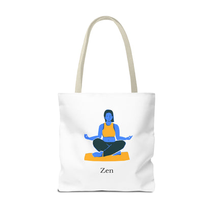 Zen Tote Bag, Yoga Bag, Meditation Tote, Gift for Yogis, Inspirational Tote, Relaxation Accessory