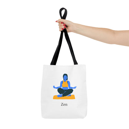 Zen Tote Bag, Yoga Bag, Meditation Tote, Gift for Yogis, Inspirational Tote, Relaxation Accessory
