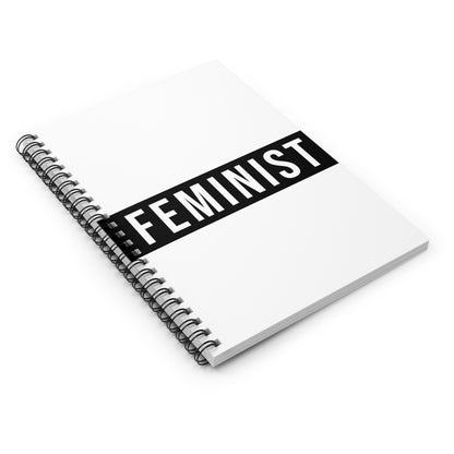 Feminist Spiral Notebook - Empowering Journal for School, Gifts, Writing Notes, Self-Expression, Feminism