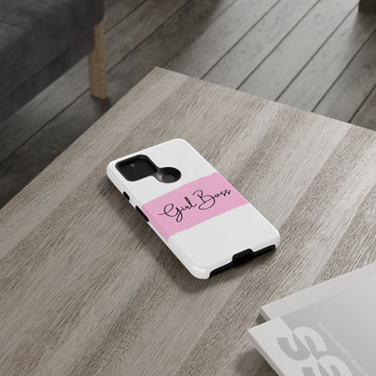 Girl Boss Phone Case - Chic and Stylish Protective Case for iPhone and Google Pixel, Empowering Women Design