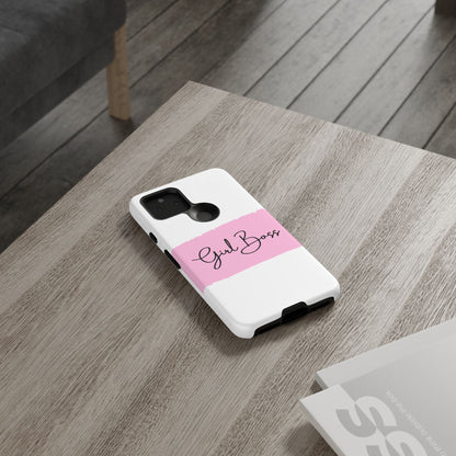 Girl Boss Phone Case - Chic and Stylish Protective Case for iPhone and Google Pixel, Empowering Women Design