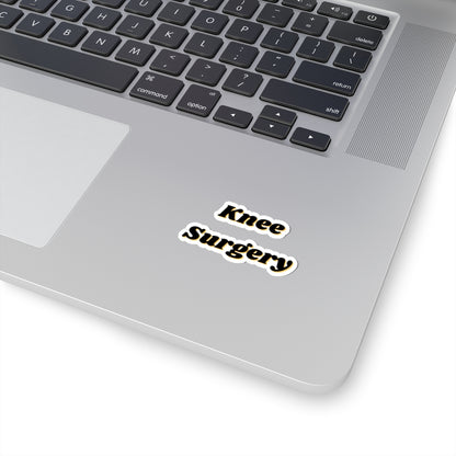 Knee Surgery Sticker – Funny and Quirky Vinyl Sticker for Laptops, Water Bottles, Notebooks, and More – for BrainRot fans