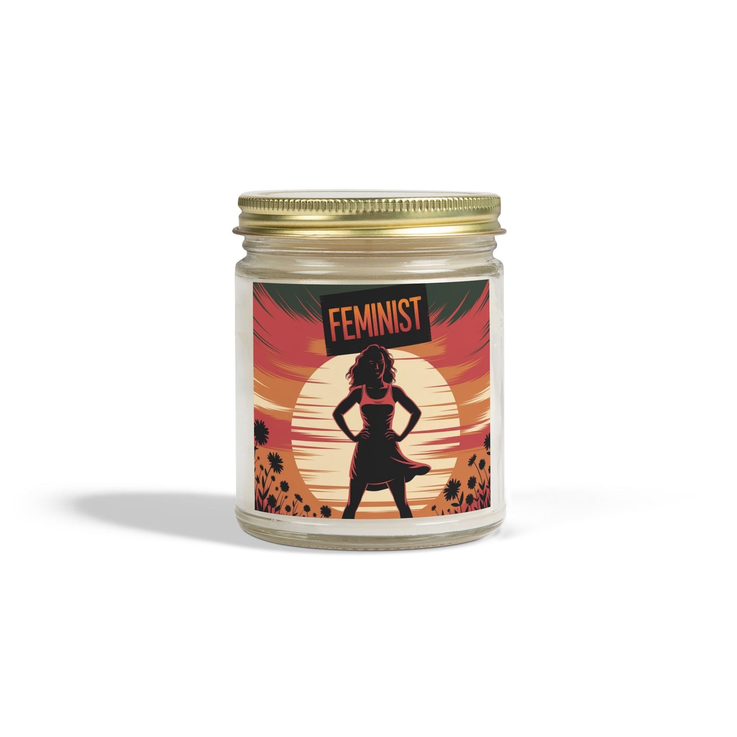Empowering Feminist Scented Candles, Coconut Apricot Wax, Inspirational Gift, Home Decor, Relaxation, Self-Care, Motivation