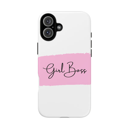 Girl Boss Phone Case - Chic and Stylish Protective Case for iPhone and Google Pixel, Empowering Women Design