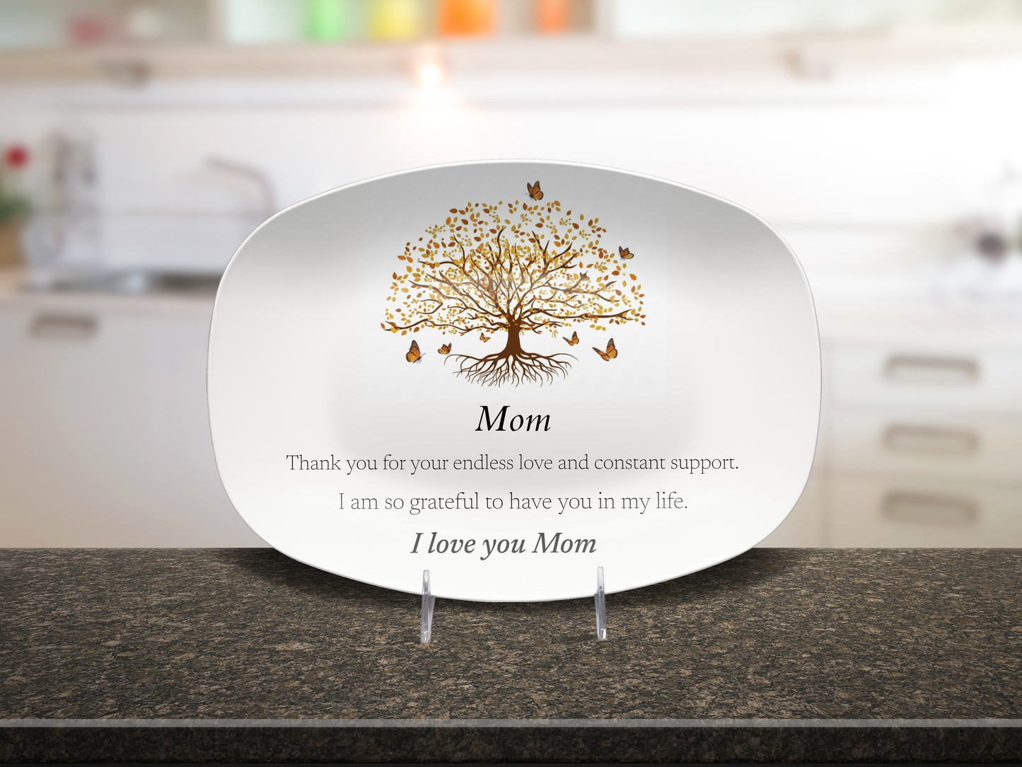 Mom Heartfelt Message Platter