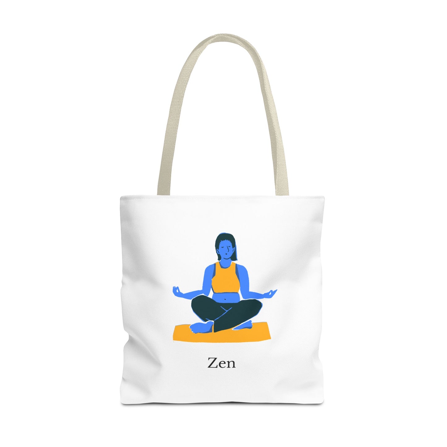 Zen Tote Bag, Yoga Bag, Meditation Tote, Gift for Yogis, Inspirational Tote, Relaxation Accessory
