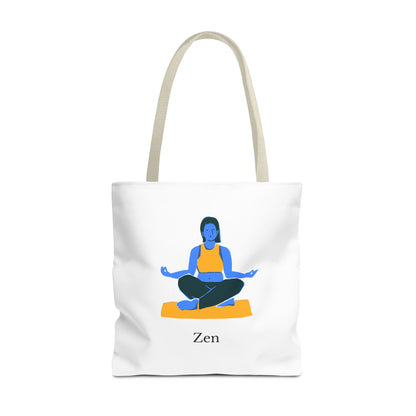 Zen Tote Bag, Yoga Bag, Meditation Tote, Gift for Yogis, Inspirational Tote, Relaxation Accessory