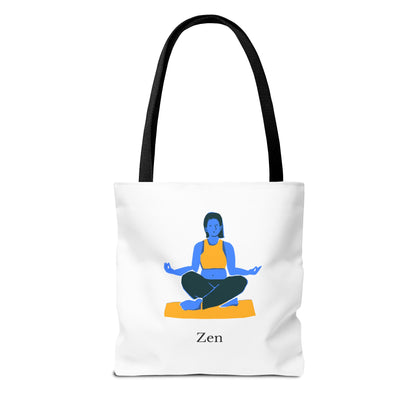 Zen Tote Bag, Yoga Bag, Meditation Tote, Gift for Yogis, Inspirational Tote, Relaxation Accessory