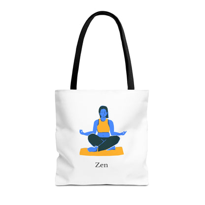 Zen Tote Bag, Yoga Bag, Meditation Tote, Gift for Yogis, Inspirational Tote, Relaxation Accessory