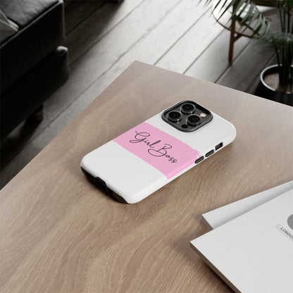Girl Boss Phone Case - Chic and Stylish Protective Case for iPhone and Google Pixel, Empowering Women Design
