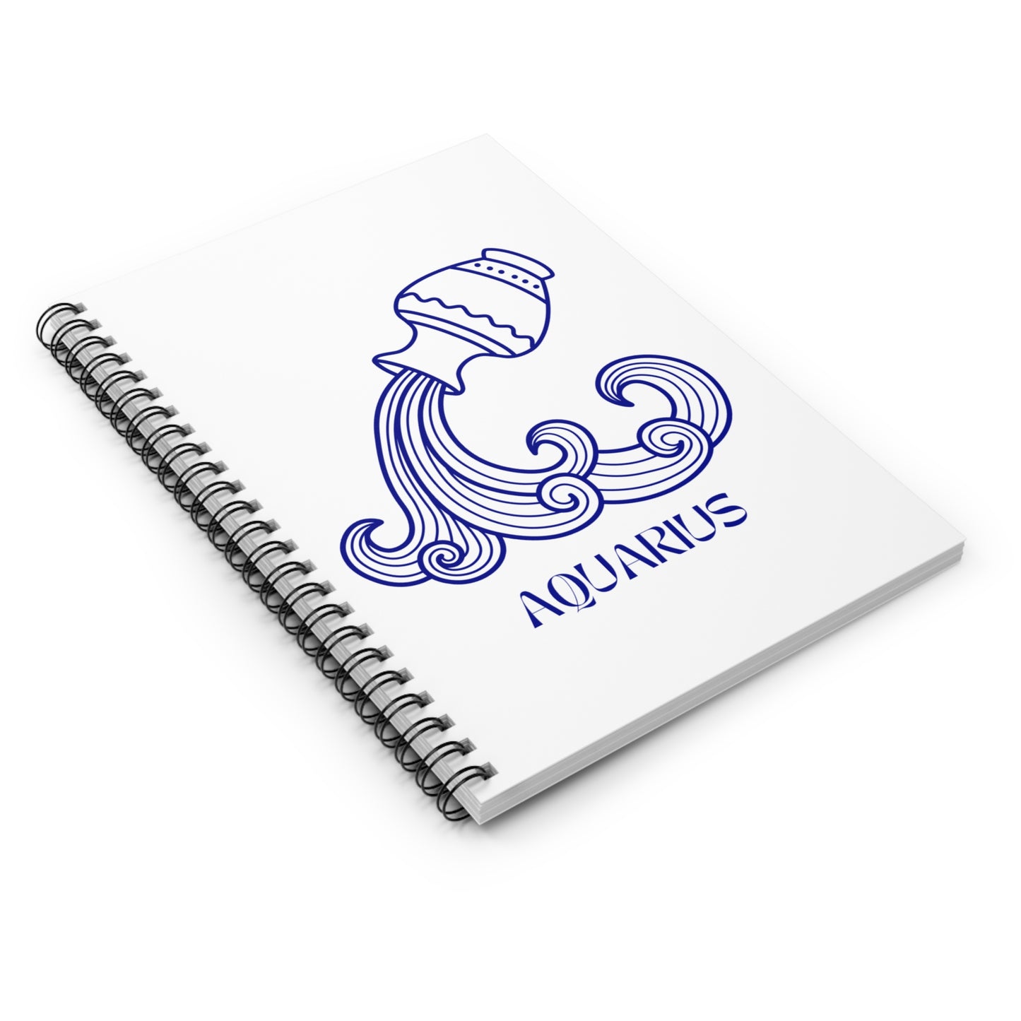 Aquarius Spiral Notebook - Fun for Astrology Lovers, Journaling, Gift for Students, Writing, Daily Planner