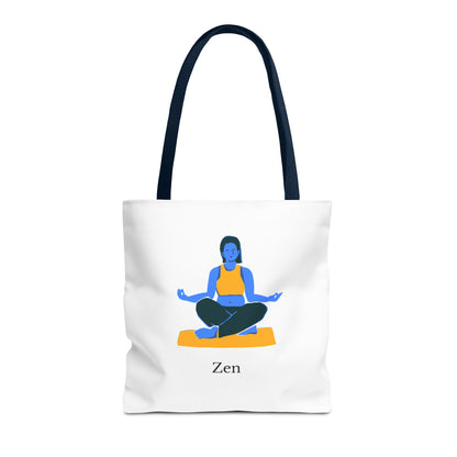 Zen Tote Bag, Yoga Bag, Meditation Tote, Gift for Yogis, Inspirational Tote, Relaxation Accessory