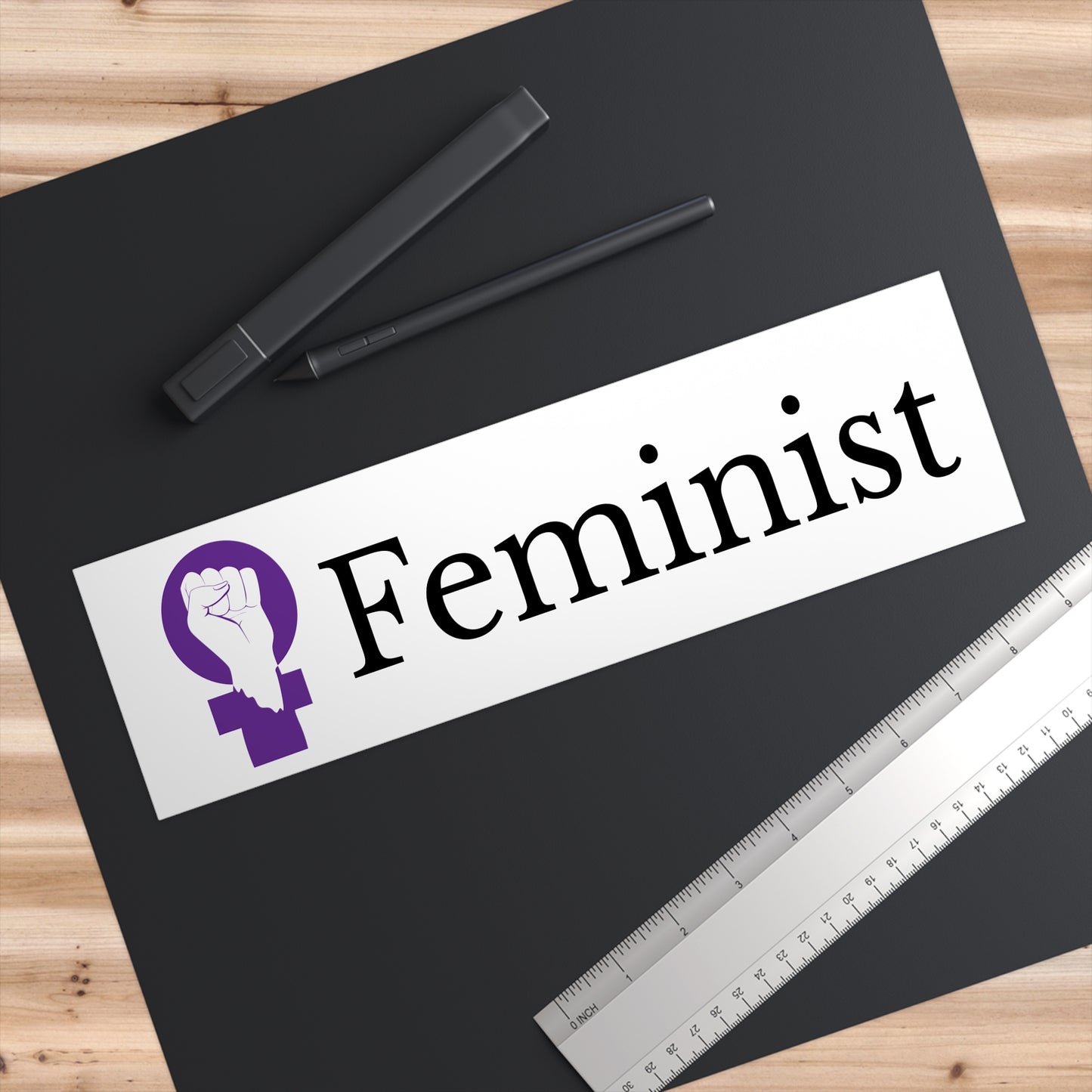 Feminist Fist Bumper Stickers, Feminism Sticker, Feminist Power Decal, Women's Rights Activism, Equality Car Decal, Social Justice Laptop