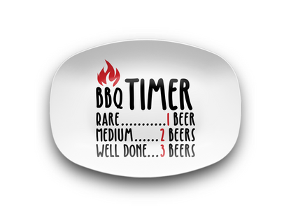 Funny BBQ Timer Platter