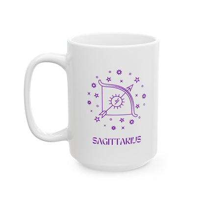 Charming Sagittarius Ceramic Mug - Perfect for Coffee Lovers and Gift Giving
