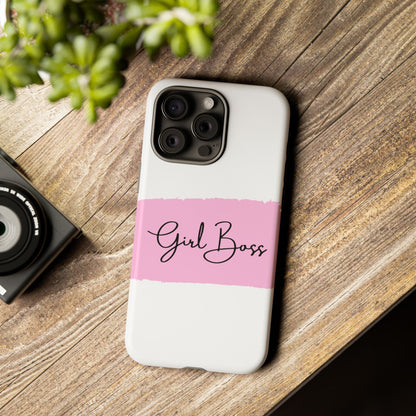 Girl Boss Phone Case - Chic and Stylish Protective Case for iPhone and Google Pixel, Empowering Women Design
