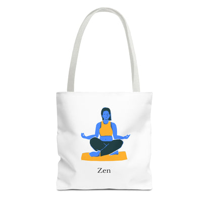 Zen Tote Bag, Yoga Bag, Meditation Tote, Gift for Yogis, Inspirational Tote, Relaxation Accessory