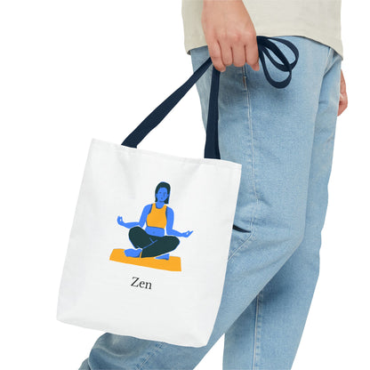 Zen Tote Bag, Yoga Bag, Meditation Tote, Gift for Yogis, Inspirational Tote, Relaxation Accessory