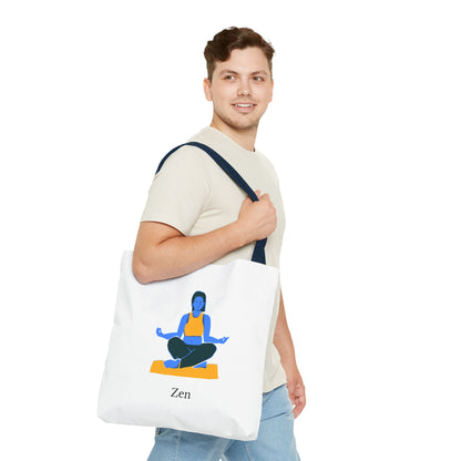 Zen Tote Bag, Yoga Bag, Meditation Tote, Gift for Yogis, Inspirational Tote, Relaxation Accessory