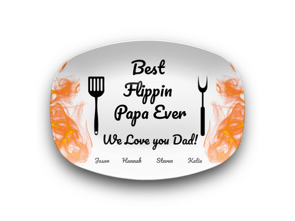 Best Flippin Papa Ever BBQ Platter