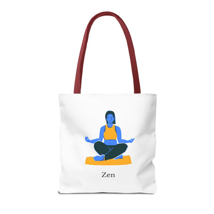 Zen Tote Bag, Yoga Bag, Meditation Tote, Gift for Yogis, Inspirational Tote, Relaxation Accessory