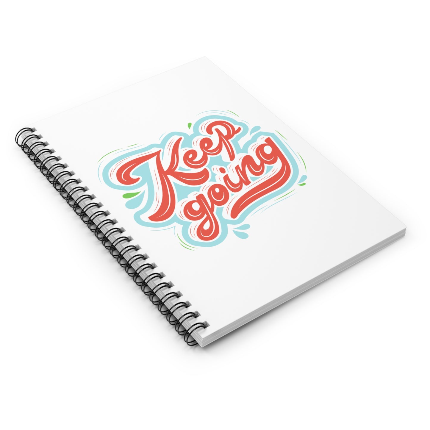 Motivational Spiral Notebook - Keep Going, Positive Affirmation Journal, Goal Planner, School Supplies, Inspirational Gift