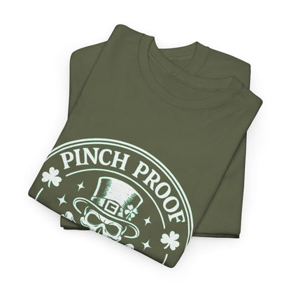 Vintage Skull & Crossbones Irish Tee — Mint Graphic Pirate Emblem T‑Shirt