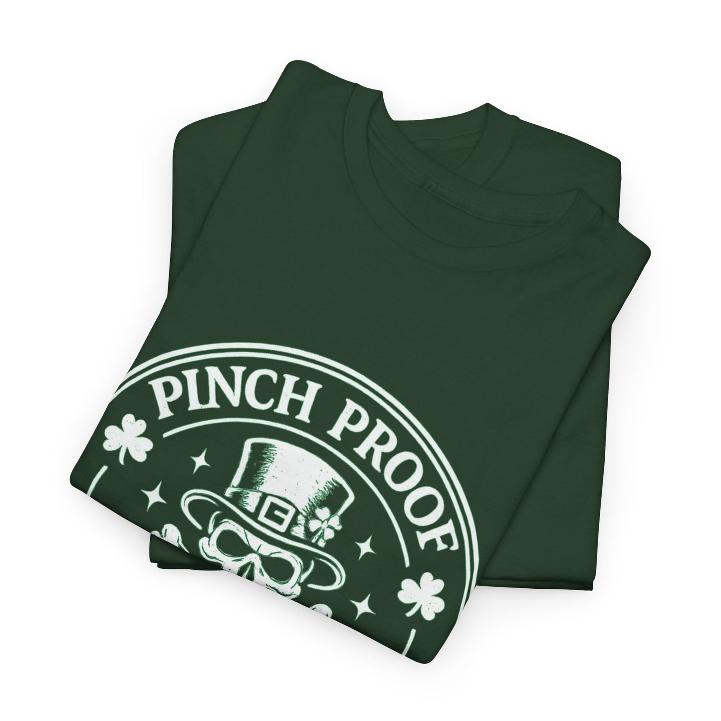 Vintage Skull & Crossbones Irish Tee — Mint Graphic Pirate Emblem T‑Shirt