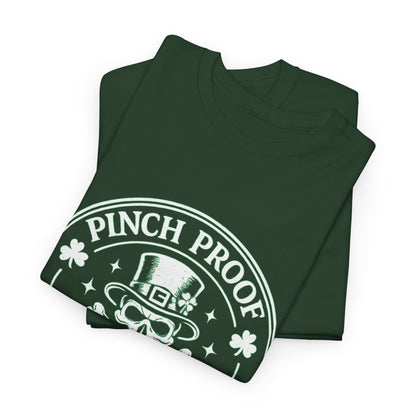 Vintage Skull & Crossbones Irish Tee — Mint Graphic Pirate Emblem T‑Shirt