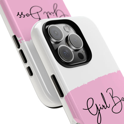 Girl Boss Phone Case - Chic and Stylish Protective Case for iPhone and Google Pixel, Empowering Women Design
