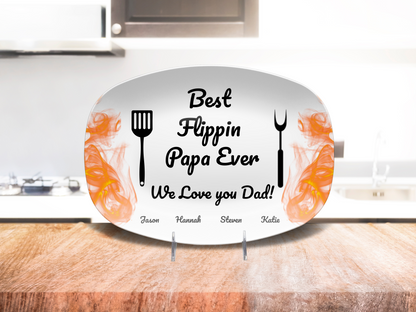 Best Flippin Papa Ever BBQ Platter