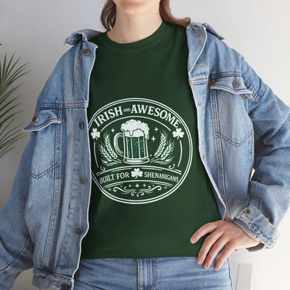 Beer Mug Emblem T-Shirt — Vintage Brewery Logo Tee for Beer Lovers