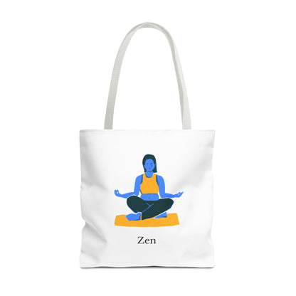 Zen Tote Bag, Yoga Bag, Meditation Tote, Gift for Yogis, Inspirational Tote, Relaxation Accessory