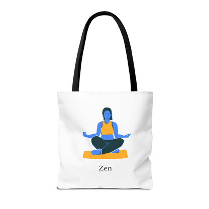 Zen Tote Bag, Yoga Bag, Meditation Tote, Gift for Yogis, Inspirational Tote, Relaxation Accessory