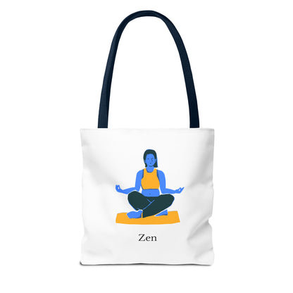 Zen Tote Bag, Yoga Bag, Meditation Tote, Gift for Yogis, Inspirational Tote, Relaxation Accessory