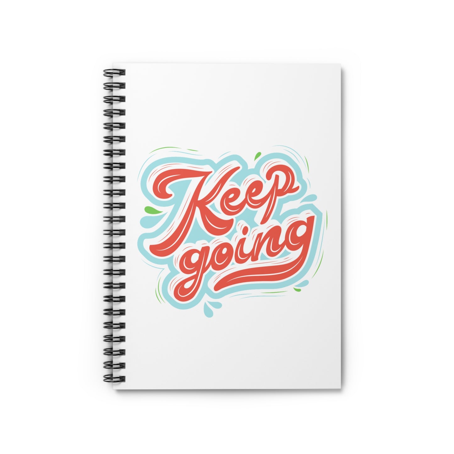 Motivational Spiral Notebook - Keep Going, Positive Affirmation Journal, Goal Planner, School Supplies, Inspirational Gift