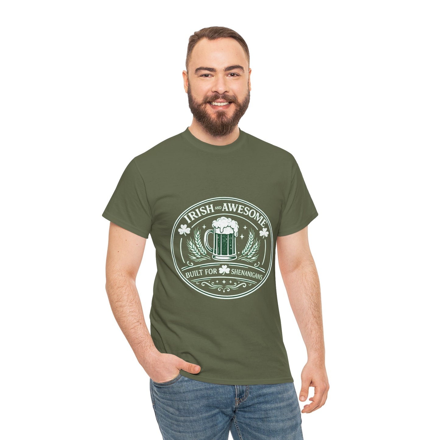 Beer Mug Emblem T-Shirt — Vintage Brewery Logo Tee for Beer Lovers